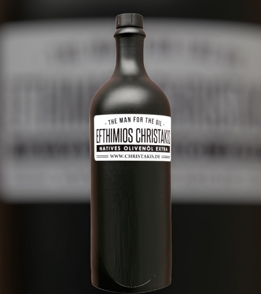 Keramik Flasche 750 ml in schwarz mit Ausgießer