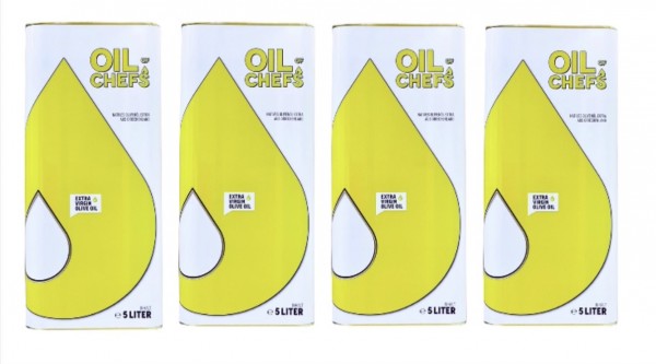 OIL OF CHEFS 4x5 Liter - Natives Olivenöl extra
